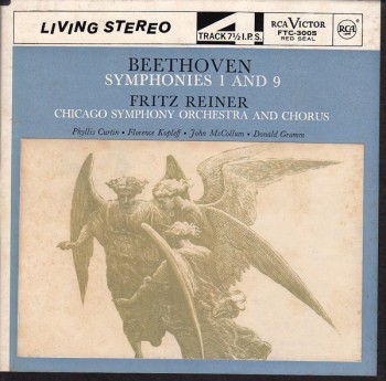 Beethoven front 350x345 Beethoven   Sinfonia N.1 & N.9    Conductor: Fritz Reiner   (012)