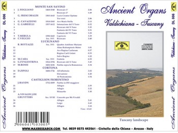 ancient organ back 350x263 Ancient Organs   Valdichiana   Arezzo   Tuscany (DL006)