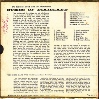 dukes back “ON BOURBON STREET, VOL 4”   The Phenomenal Dukes Of Dixieland (001)