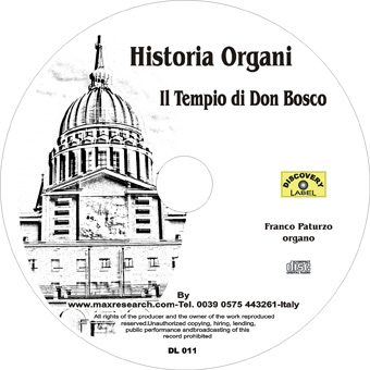 historia organi cd Historia Organi    Tempio Don Bosco (DL011)