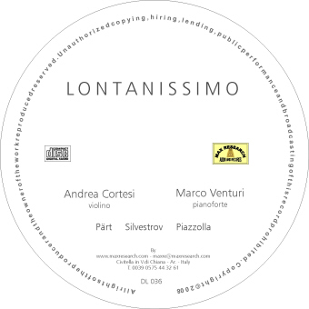 lontanissiomo cd Lontanissimo   Andrea Cortesi, Marco Venturi (DL036)