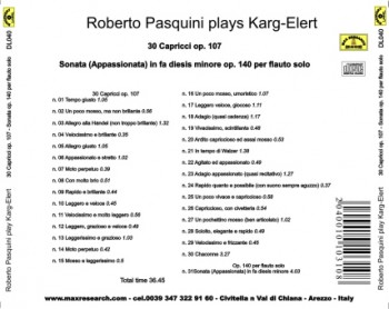 pasquini back 350x278 Roberto Pasquini Plays Karg Elert (DL040)