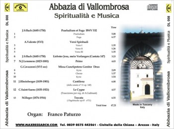 spiritalità e musica back 350x259 Spiritualita e Musica   Abbazia di Vallombrosa (DL008)